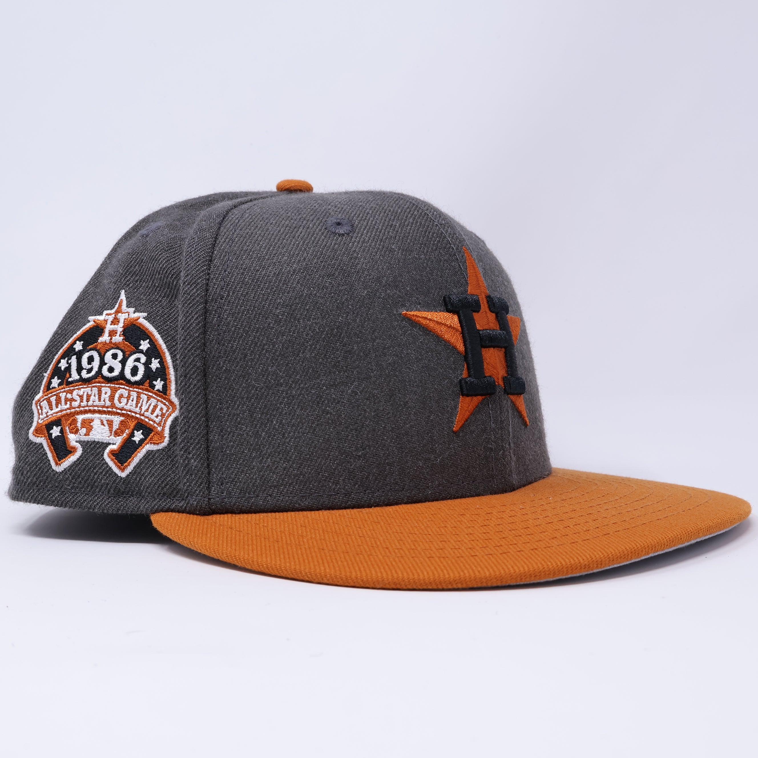 USED 5/8 Gray Houston Astros 1986 All Star Game 59fifty New Era Fitted Hat Cap