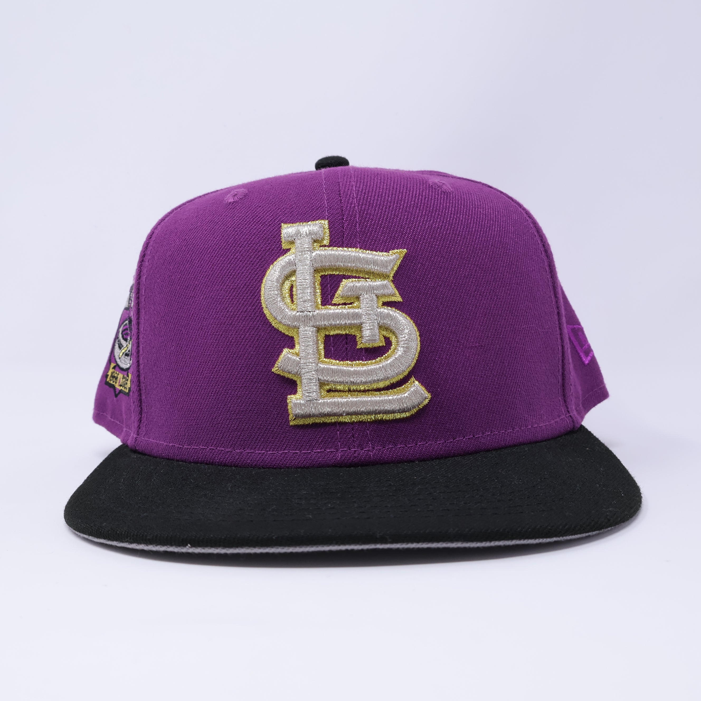 USED 5/8 Purple St. Louis Cardinals Busch Stadium 59fifty New Era Fitted Hat Cap