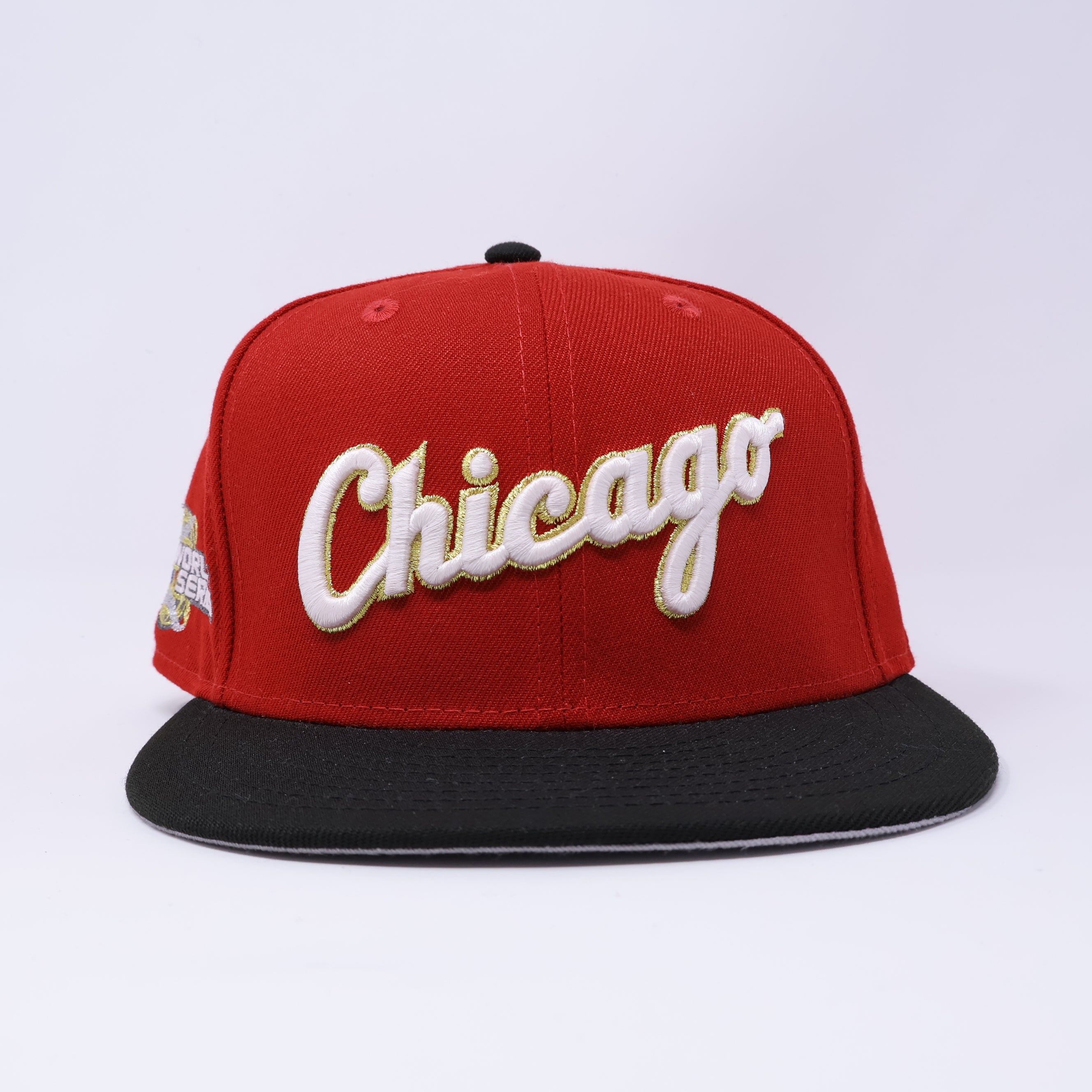 USED 1/8 Red Chicago White Sox 2005 World Series 59fifty New Era Fitted Hat Cap
