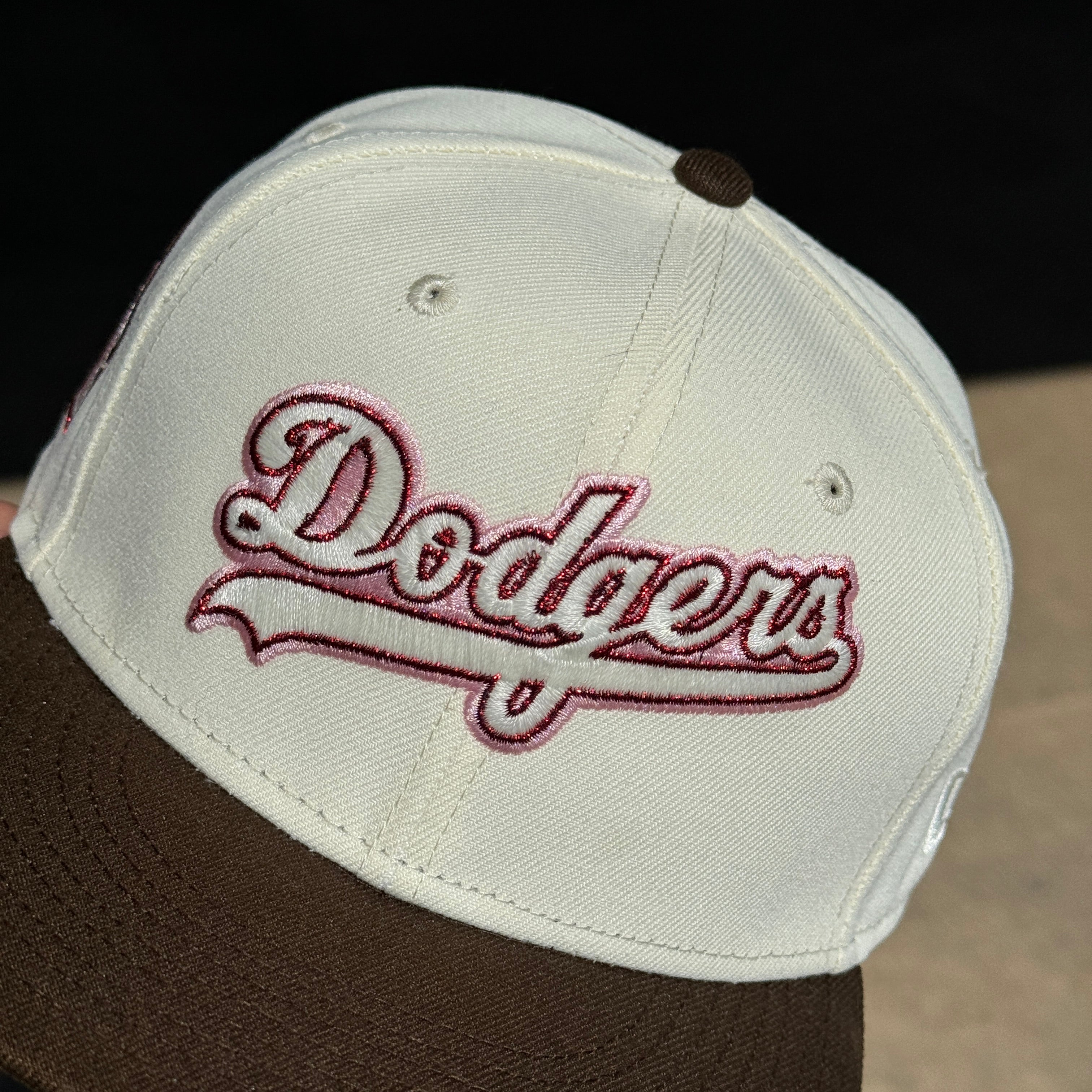 USED 1/8 Chrome Los Angeles Dodgers City Bicentennial 59fifty New Era  Fitted Hat Cap