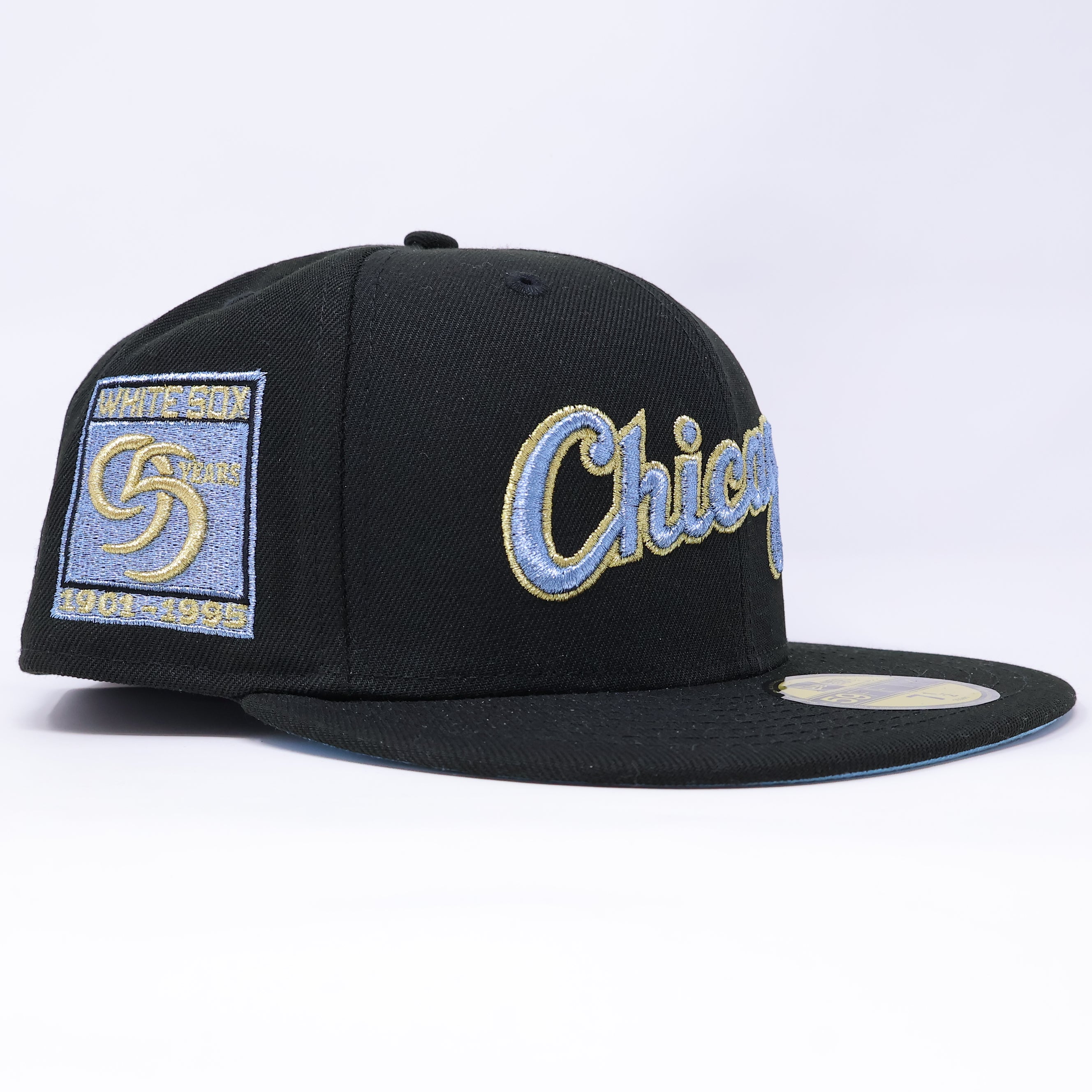 NWT Black Chicago White Sox 95 Years 59fifty New Era Fitted Hat Cap