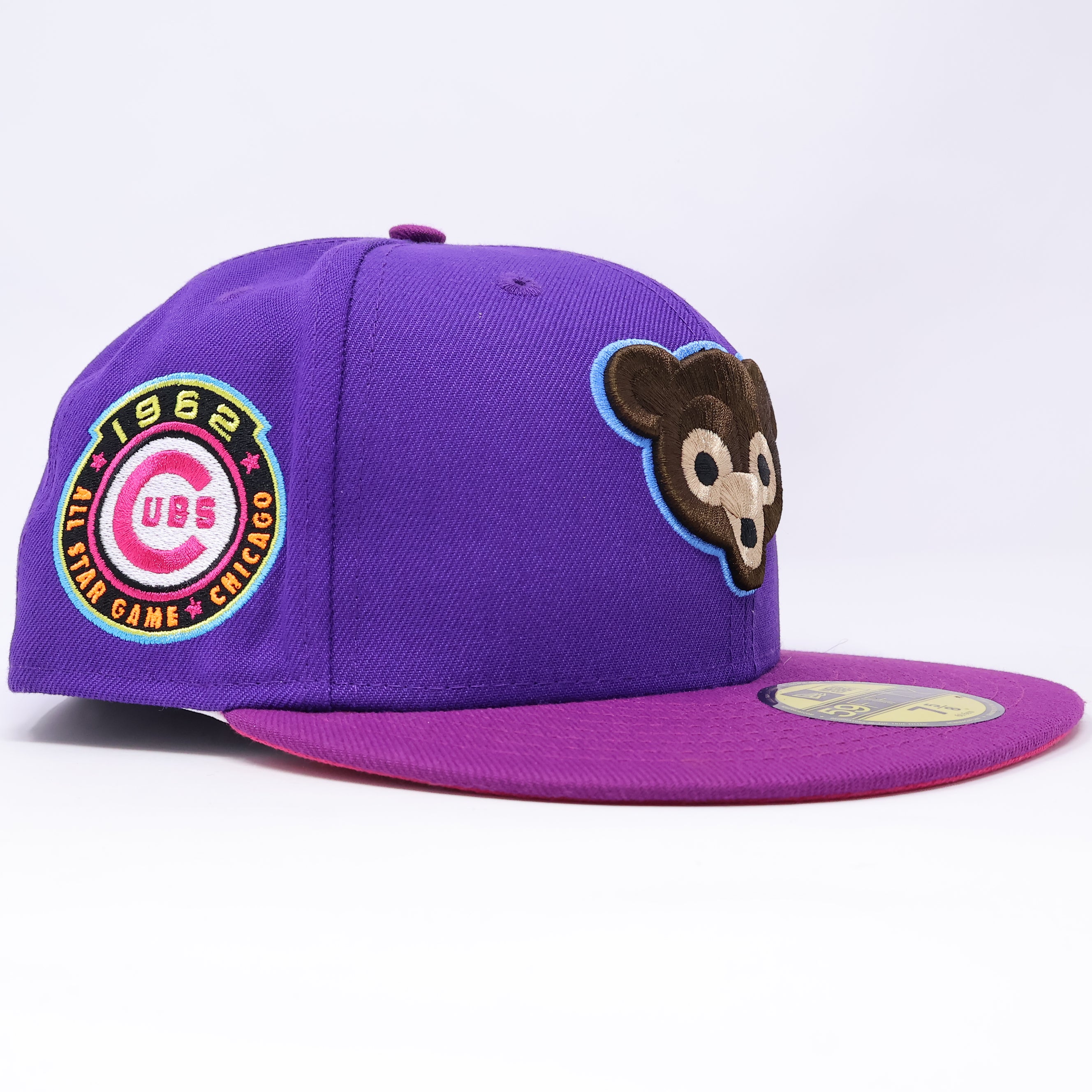 NWT 5/8 Purple Chicago Cubs 1962 All-Star Game 59fifty New Era Fitted Hat Cap