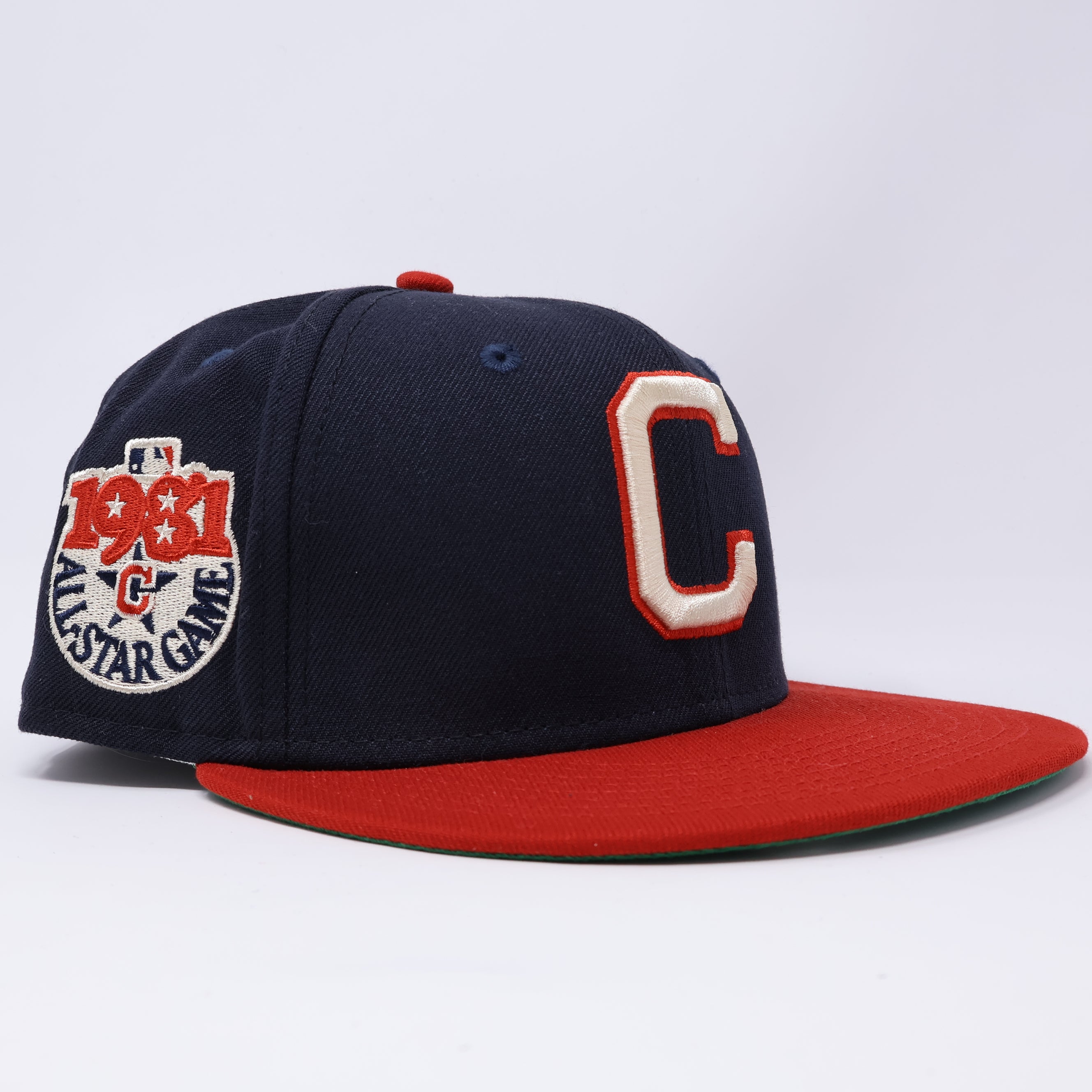 USED 1/8 Navy Cleveland Indians 1981 All Star Game 59fifty New Era Fitted Hat Cap