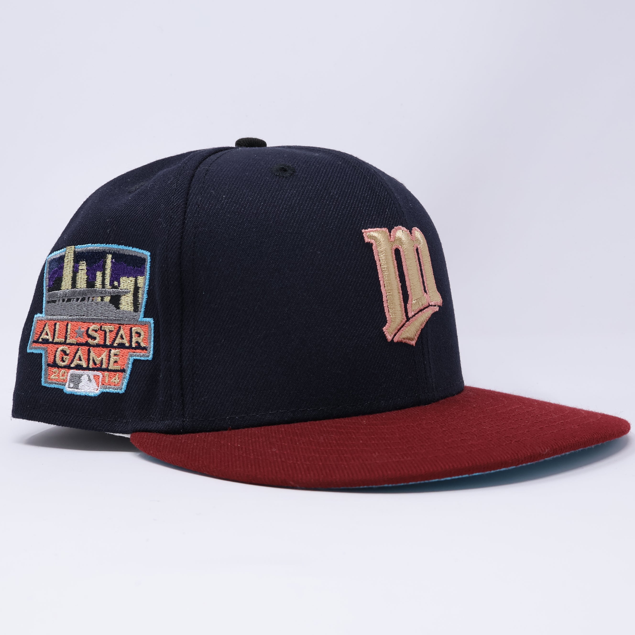 USED 1/8 Navy Minnesota Twins 2014 All Star Game 59fifty New Era Fitted Hat Cap