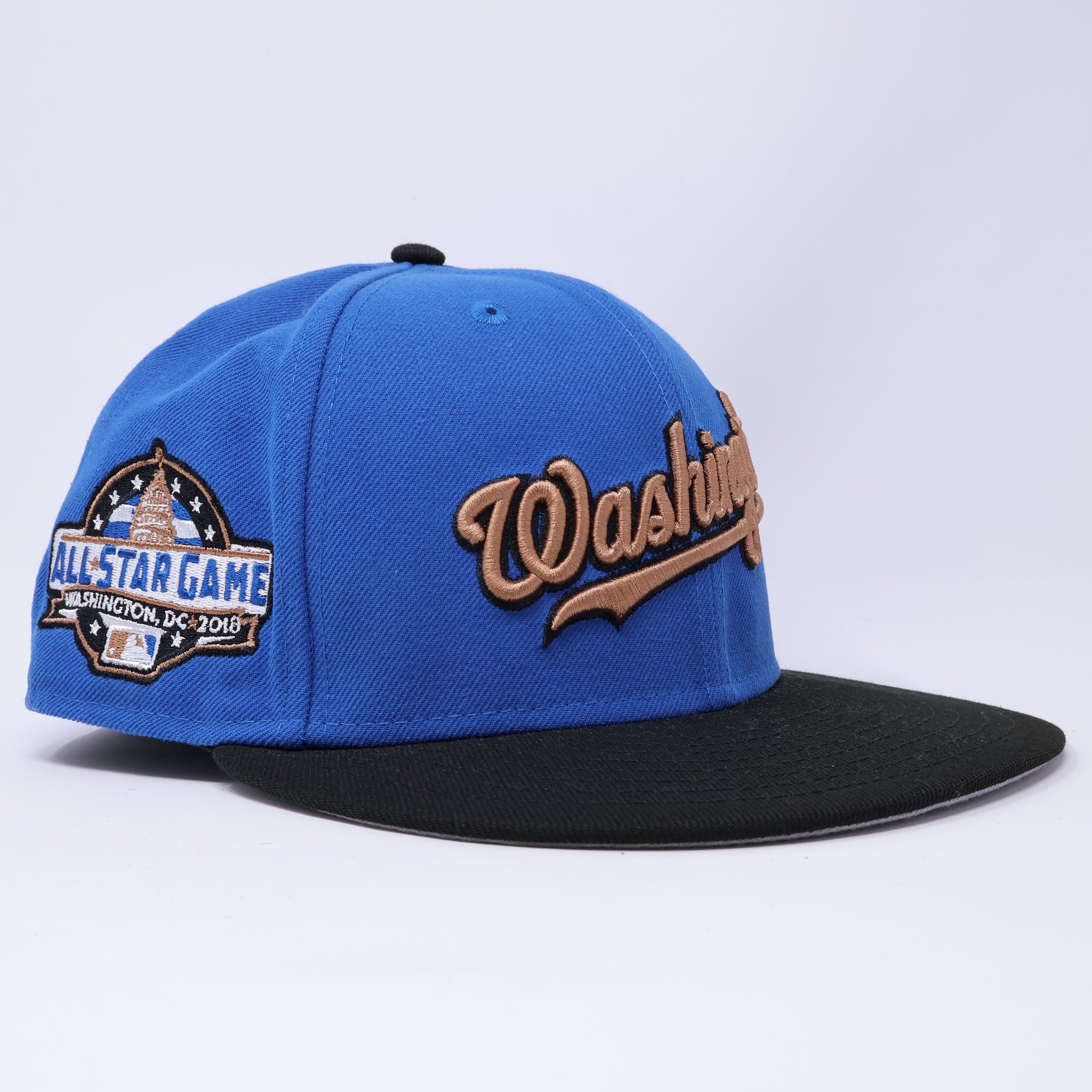 USED 1/8 Blue Washington Nationals All Star Game 59fifty New Era Fitted Hat Cap