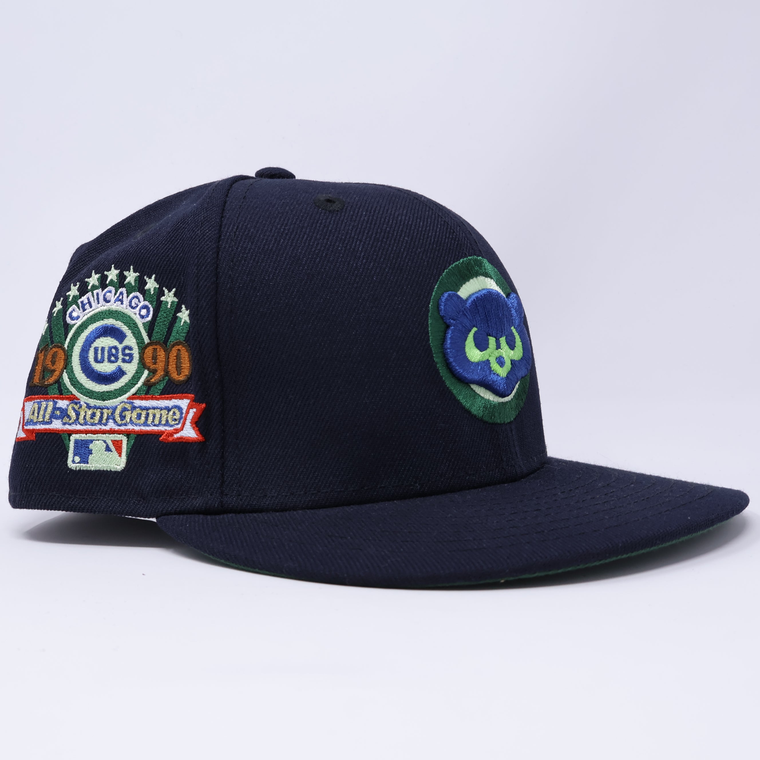 USED 1/8 Navy Chicago Cubs 1990 All Star Game 59fifty New Era Fitted Hat Cap