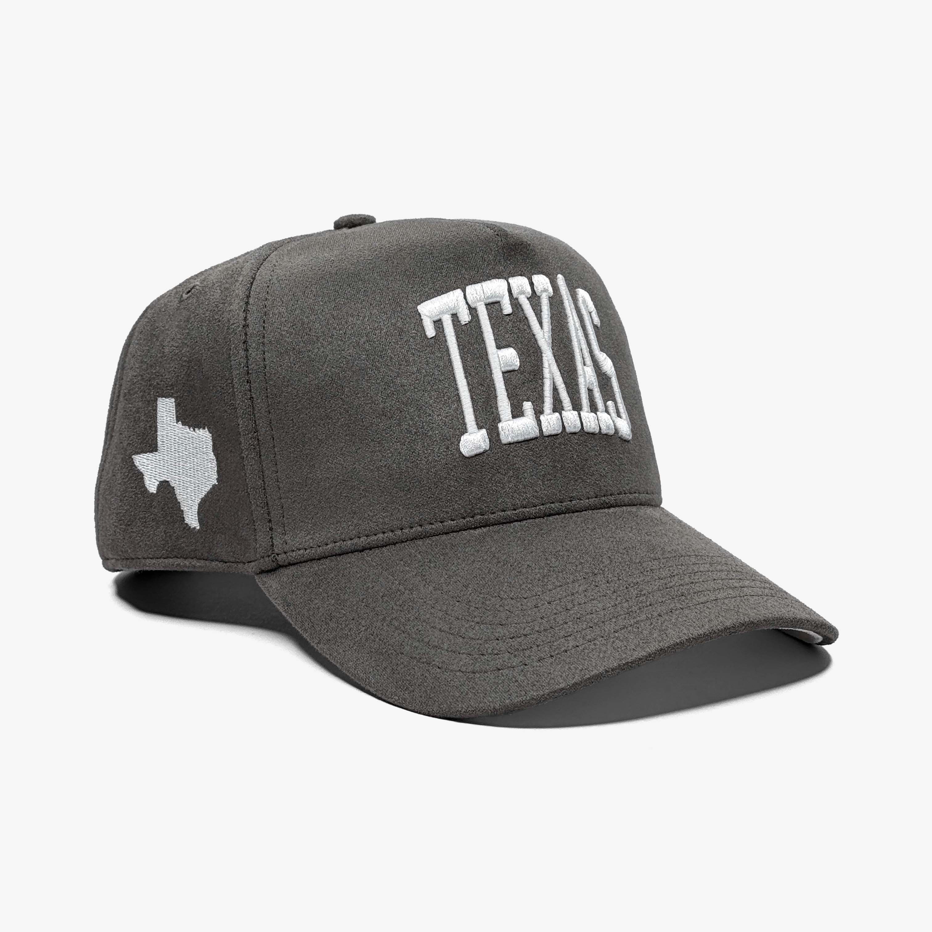 TEXAS SNAPBACK - CHARCOAL SUEDE EDITION
