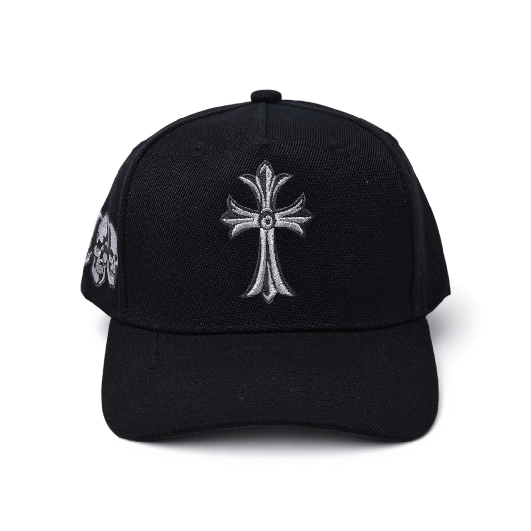 Chrome Hearts Inspired Baseball 5 Panel Adjustable Hat Cross Edgy Gothic