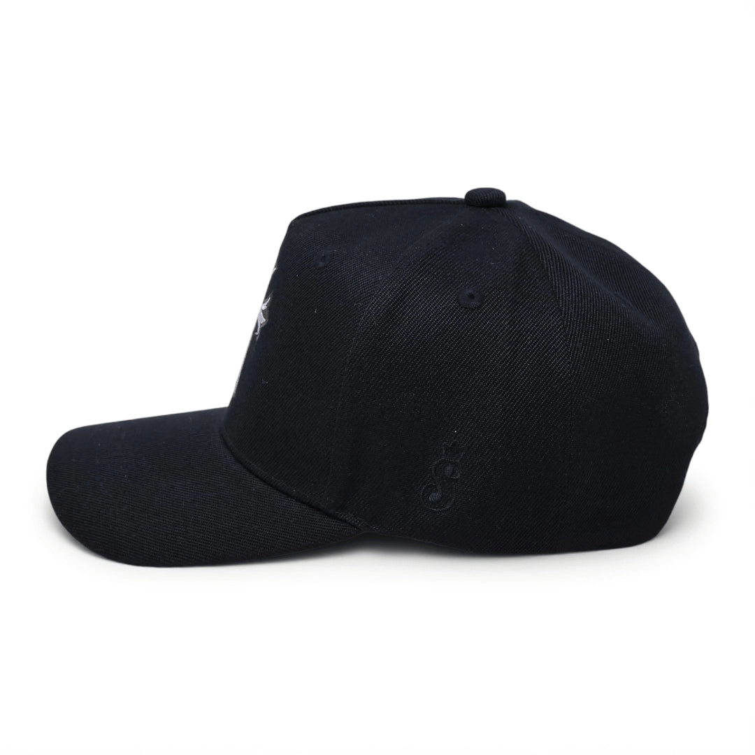 Chrome Hearts Inspired Baseball 5 Panel Adjustable Hat Cross Edgy Chrome Hearts Inspired Baseball 5 Panel Adjustable Hat Cross Edgy