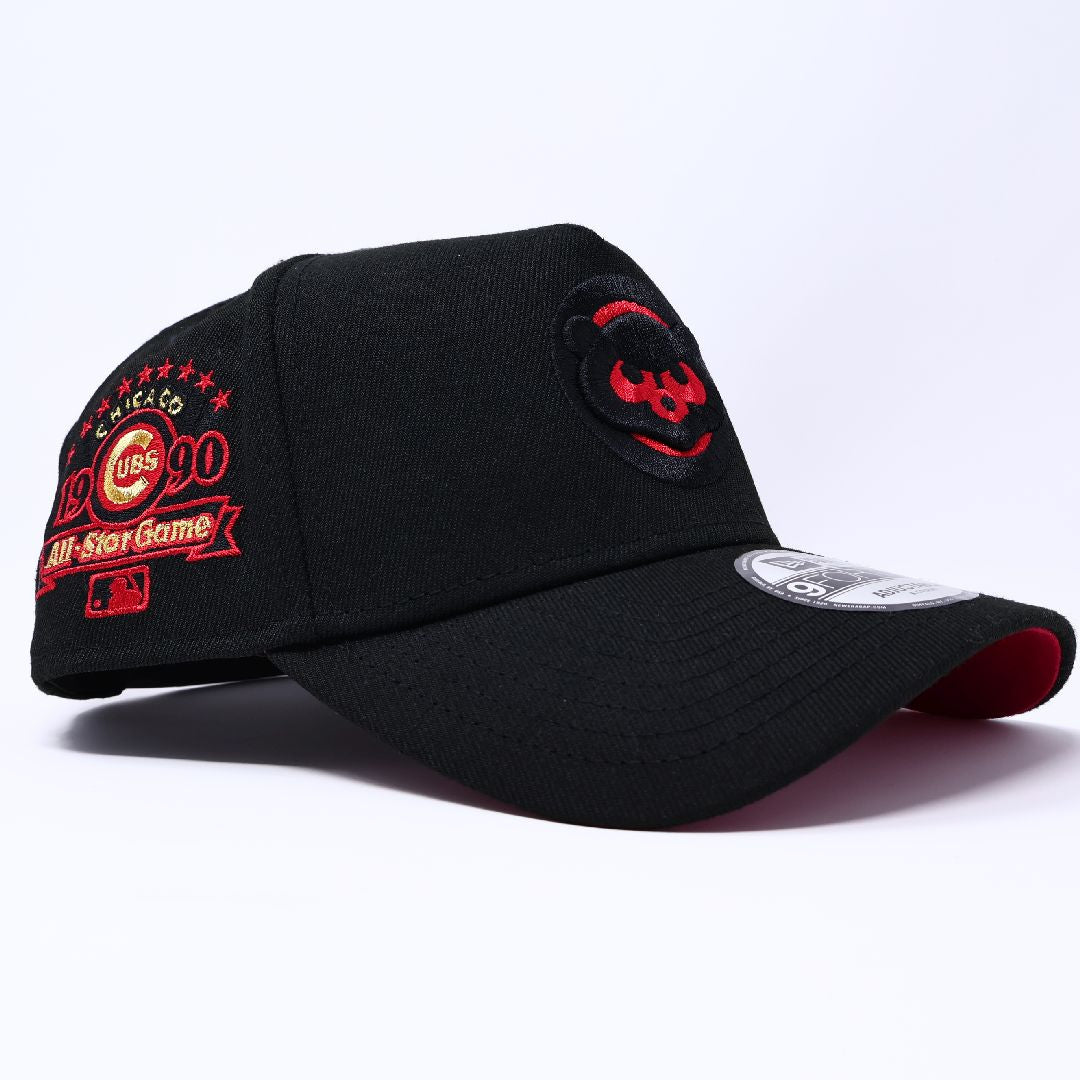 NWT Black Chicago Cubs 1990 All Star Game 9Forty New Era Adjustable Snapback Hat