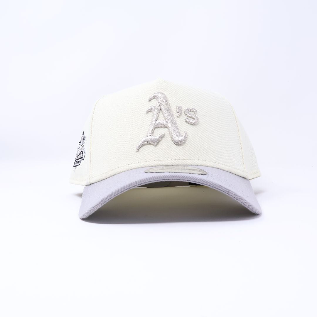 Chrome Oakland Athletics 1989 World Series Platinum 9Forty Adjustable One Size A-Frame