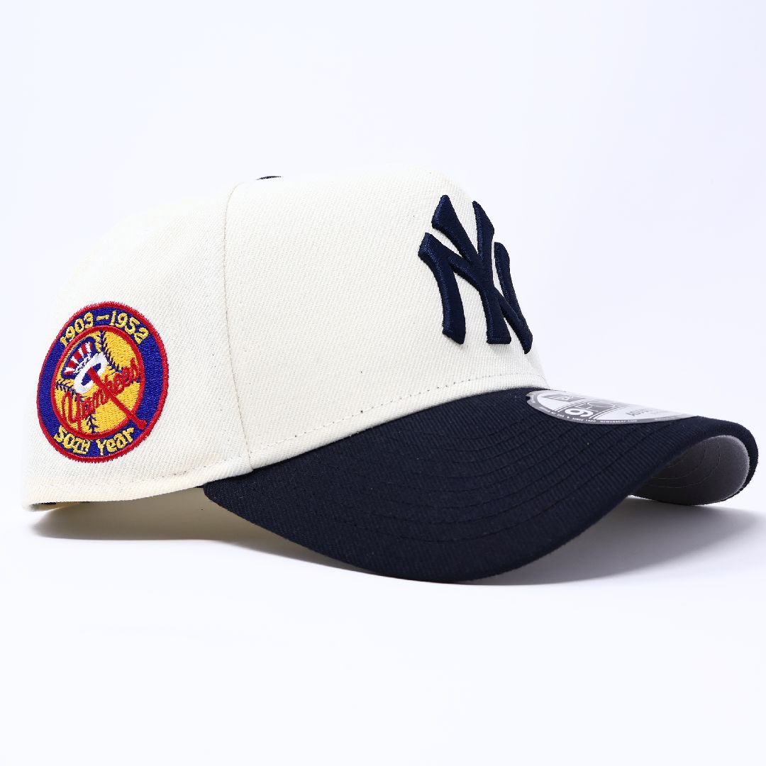 Chrome New York Yankees 50th Year New Era A-Frame Adjustable One Size 9Forty