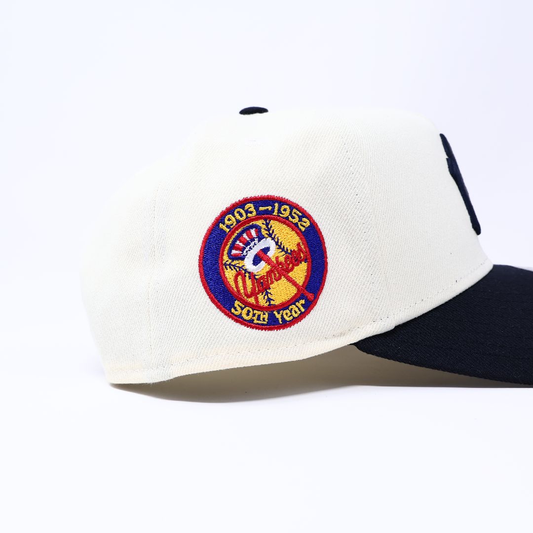 Chrome New York Yankees 50th Year New Era A-Frame Adjustable One Size 9Forty