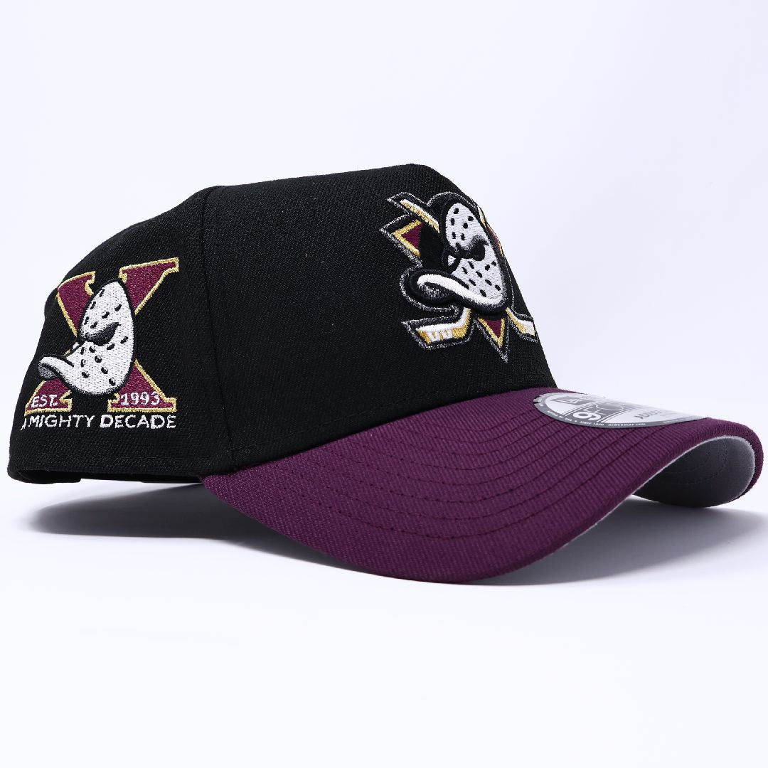 NWT Black Anaheim Ducks NHL 9Forty New Era Adjustable Snapback Hat 5 Panel