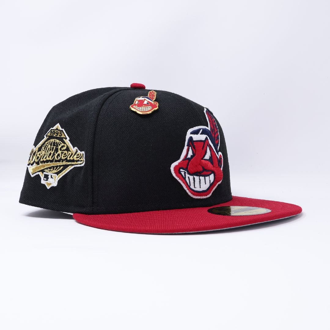 Cleveland Indians ワフー酋長 ロゴ New Era9FIFTY NEWERA 59fifty Fitted Cap 