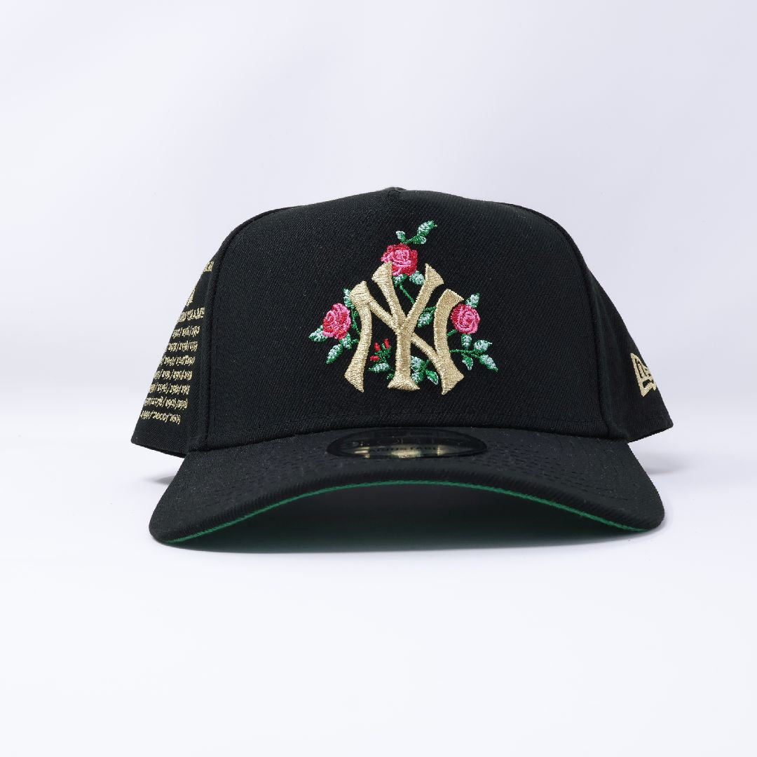NWT Black New York Yankees 27x World Champs 9Forty New Era Adjustable Snapback Hat