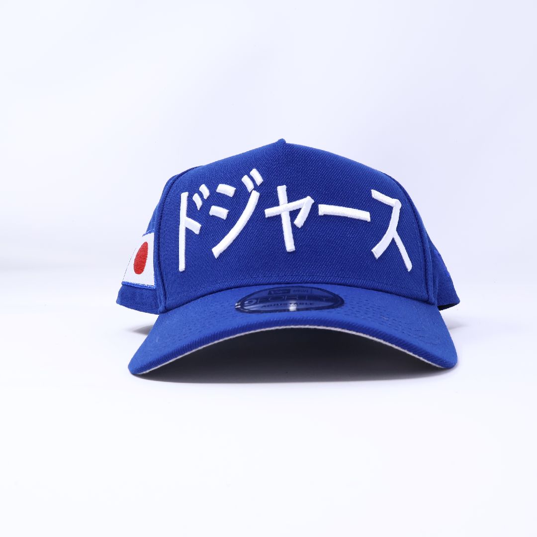 NEW Blue Los Angeles Dodgers Japanese Kanji Flag 9Forty Adjustable One Size A-Frame
