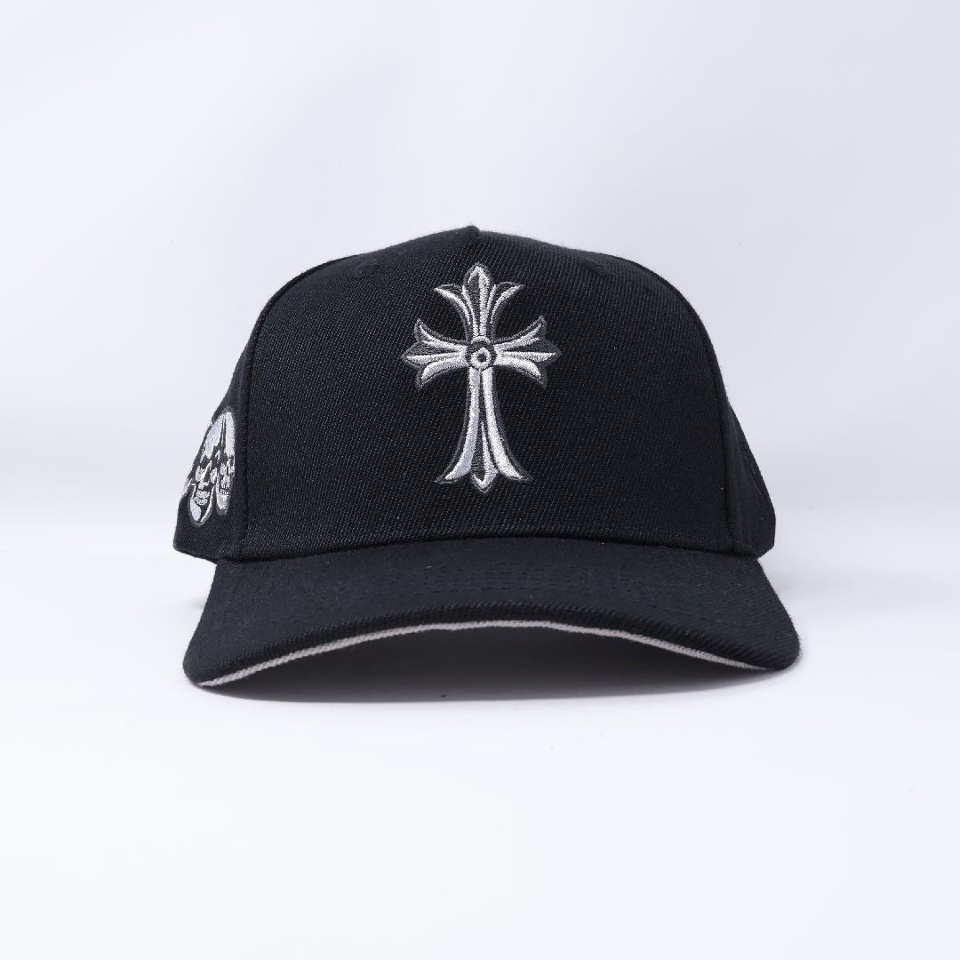 Chrome Hearts Inspired Baseball 5 Panel Adjustable Hat Cross Edgy Gothic