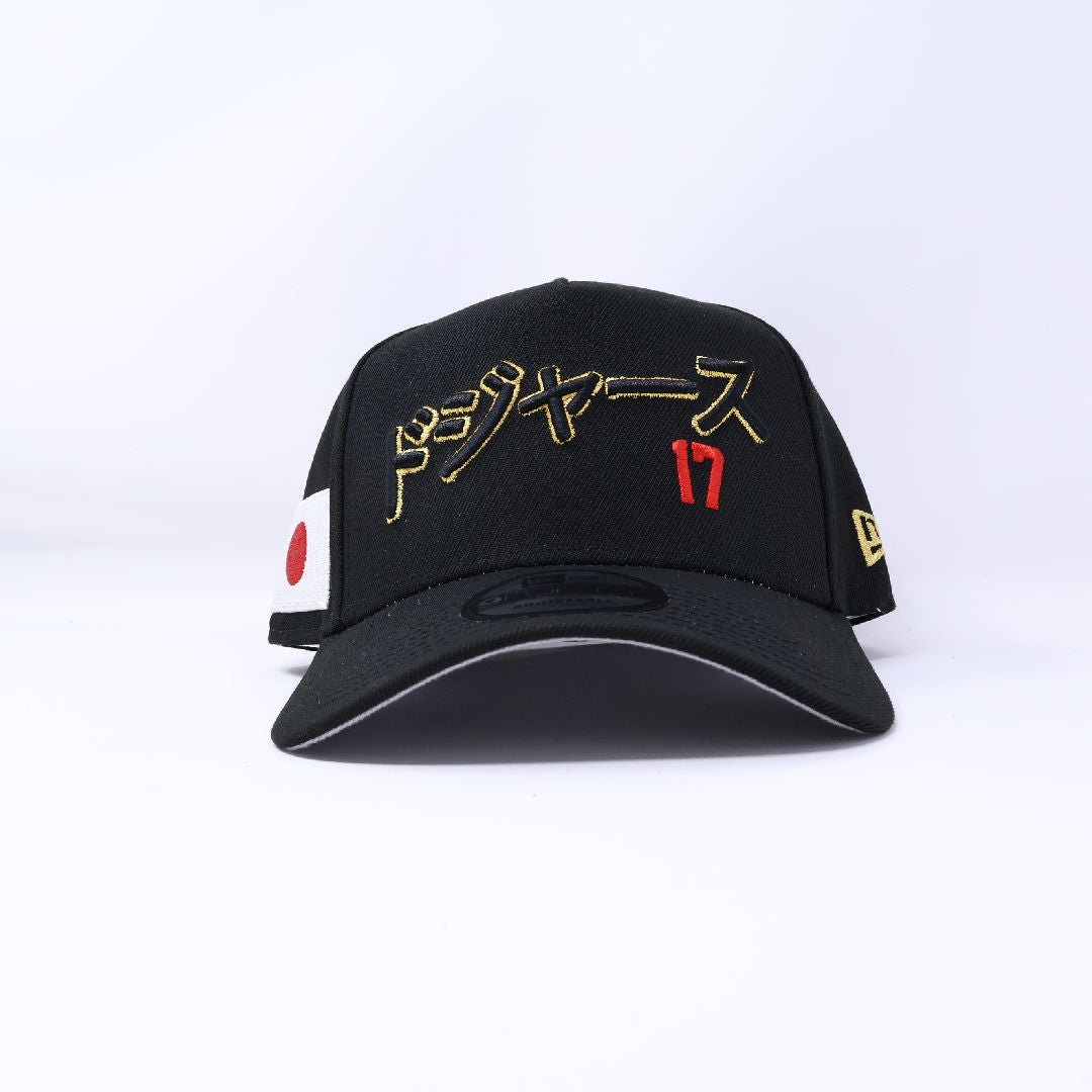 NWT Black Los Angeles Dodgers Shohei Ohtani 9Forty New Era Adjustable Snapback Hat 5 Panel